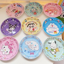 Melody Cinnamoroll Kuromi anime anti ceramics plate tray