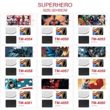 Super Hero Iron Spider Super Man Batman big mouse pad mat 30*80CM