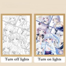 Genshin Impact game Led Photo Frame Lamp Painting Night Lights