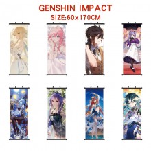 Genshin Impact game wall scroll wallscrolls 60*170...
