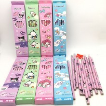 Sanrio Melody Cinnamoroll Kuromi HB pencils set(12sets)