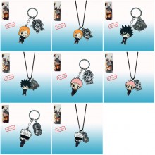 Jujutsu Kaisen anime alloy key chain necklace