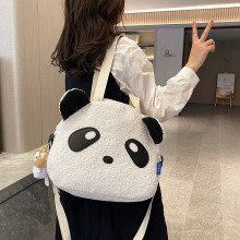 Panda anime plush satchel shoulder bag