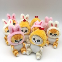 5.6inches Shrimp rabbit cat plush dolls set(mixed ...