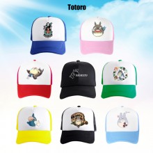 Totoro anime mesh baseball caps sun hat