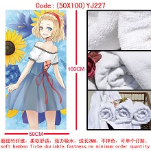 The lovely anime girl bath towel(50X100)YJ227