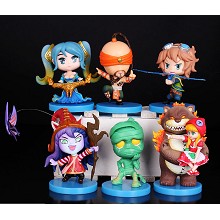 League of Legends figures set(6pcs a set)