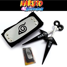 Naruto cos headband+ weapons
