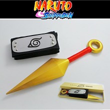 Naruto cos headband+weapon（26cm）a set