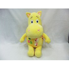 14inches hippo plush doll(yellow)