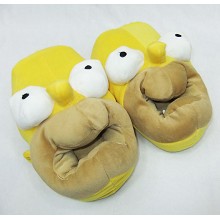 The Simpsons plush slippers a pair