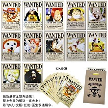 One Piece wanted posters(12pcs a set)