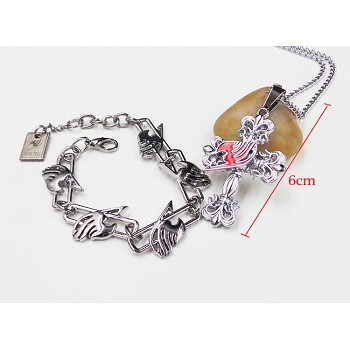 Fairy Tail necklace+bracelet