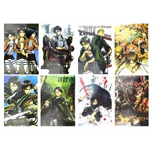 Attack on Titan anime posters(8pcs a set)