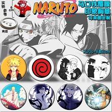 Naruto anime brooch pins(8pcs a set)6CM