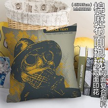 The anime two-sided cotton fabric pillow