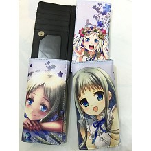 Anohana anime long wallet