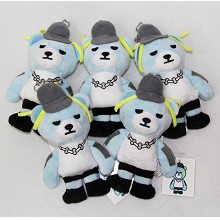 6inches Bigban bear plush dolls set(5pcs a set)