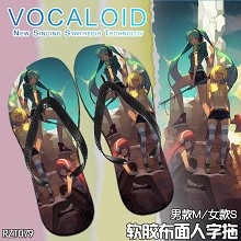 Vocaloid anime slippers shoes a pair