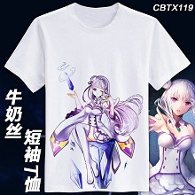 Life in a different world from zero anime micro fiber anime t-shirt