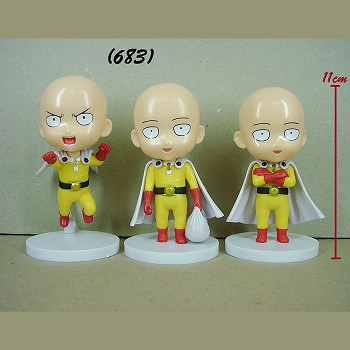 One Punch Man anime figures set(3pcs a set)