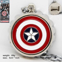 Captain America anime necklace