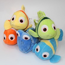 9inches Finding Nemo anime plush dolls set(5pcs a set)