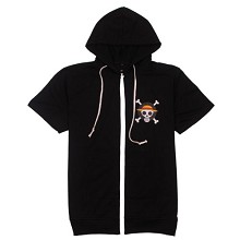 One Piece anime cotton short sleeve hoodie