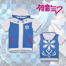 Hatsune Miku anime cotton short sleeve hoodie