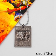 One Piece Robin wanted anime necklace