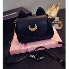 Sailor Moon anime satchel shoulder bag(black)