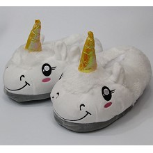 The anime plush slippers a pair