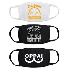 One Punch Man anime masks set(3pcs a set)
