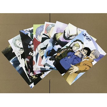 YURI on ICE anime posters set(8pcs a set)