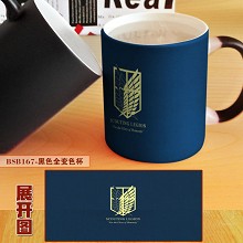 Attack on Titan anime color change mug cup