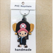 One Piece Chopper anime two-sided key chain