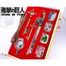 Attack on Tian anime key chains a set