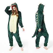 Cartton animal dinosaur flano pajamas dress hoodie