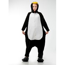 Cartoon animal penguin flano pajamas dress hoodie