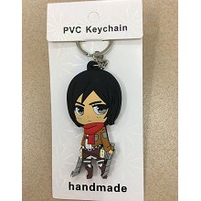Attack on Titan Mikasa anime two-sided key chain