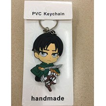 Attack on Titan Levi anime two-sided key chain