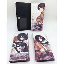 Attack on Titan anime long wallet