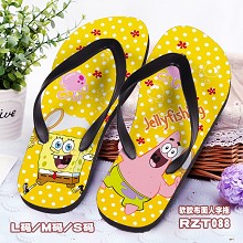 Spongebob anime shoes slippers a pair