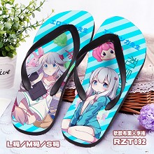 The anime shoes slippers a pair