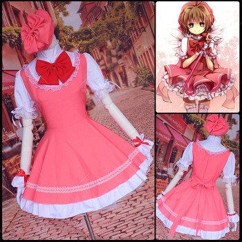 Card Captor Sakura cosplay dress cloth a set