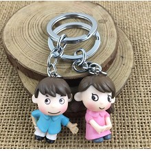 The other anime figure doll key chains set(2pcs a ...
