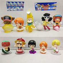 One Piece anime figures(10pcs a set)