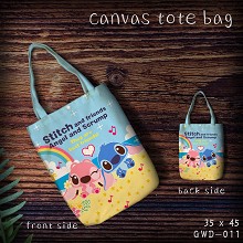 Stitch canvas shopping bag hand bag