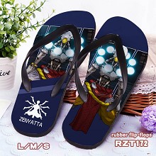 Overwatch Zenyatta rubber flip-flops shoes slippers a pair