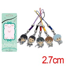 Gintama anime phone straps set(5pcs a set)